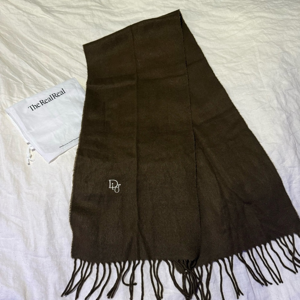 Dior Dark Brown Scarf